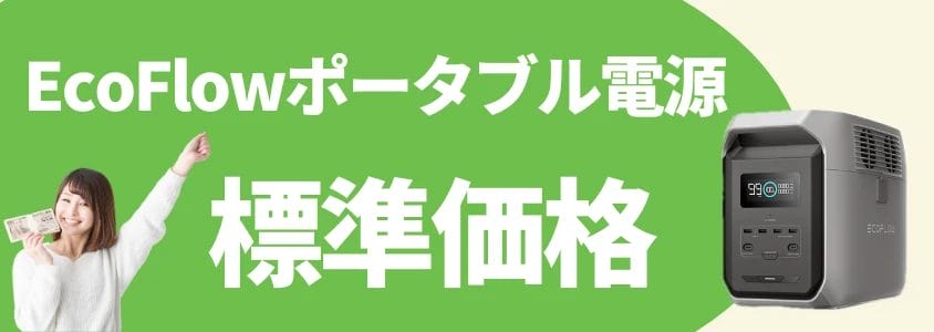 EcoFlowポータブル電源 標準価格