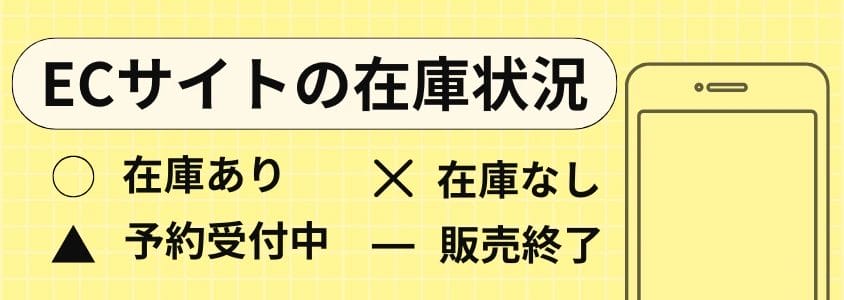 ecサイトの在庫状況 | 安く買う匠 ECサイトの在庫状況