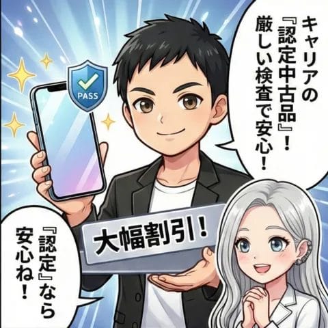 認定中古品 4コマ漫画 2コマ目 | 安く買う匠 認定中古品 4コマ漫画 2コマ目