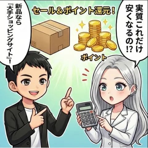 認定中古品 4コマ漫画 3コマ目 | 安く買う匠 認定中古品 4コマ漫画 3コマ目