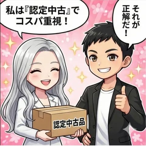 認定中古品 4コマ漫画 4コマ目 | 安く買う匠 認定中古品 4コマ漫画 4コマ目