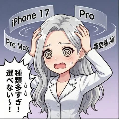 iphone17 4コマ漫画 1ページ | 安く買う匠 iPhone17 4コマ漫画 1ページ