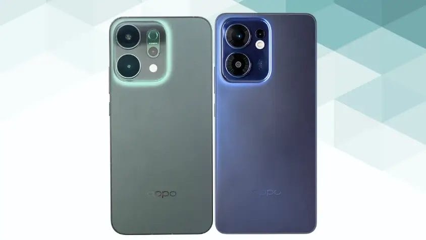 OPPO Reno14 5GとOPPO Reno13 Aの背面デザイン