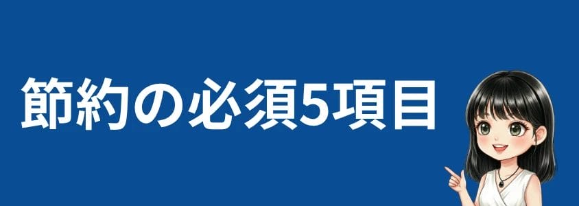 AQUOS sense10 節約の必須５項目